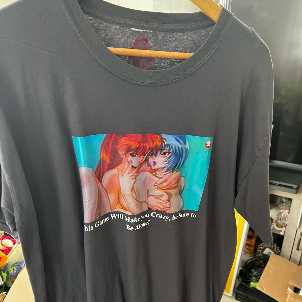 Secret Heart Evangelion Anime T-shirt Size Large